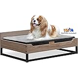 木製犬用ベッド 犬用カウチ 防水マットレス付き 小型からMサイズ 高めのペット用ベッド 落ち着きのあるマットレス付き グリーンガードゴールド認定 犬用ベッド&家具 Milo - TailZzz