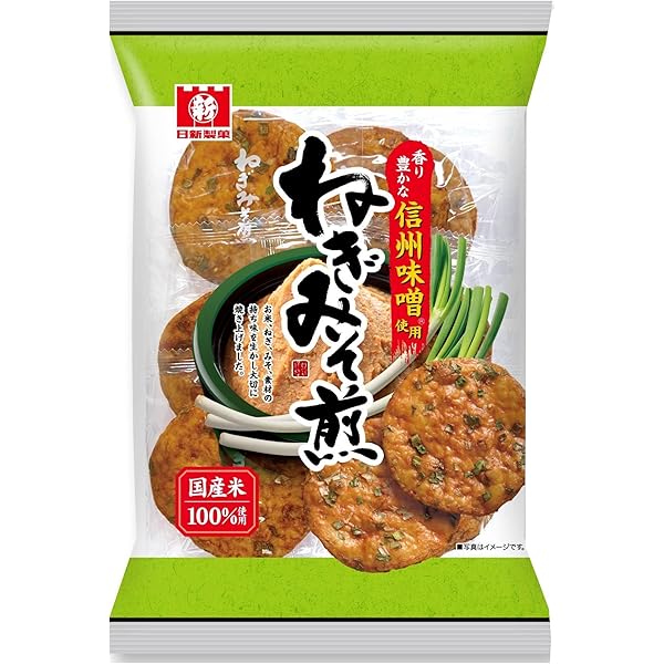 ねぎみそ Amazon.co.jp: 日新製菓 ねぎみそ煎 6枚×6袋 : 食品・飲料・お酒
