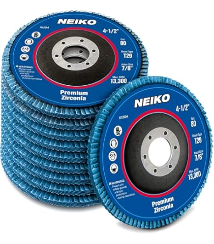 LotFancy 20 Flap Disc 4 1/2 Inch And 10 Cutting Wheels, 40 60