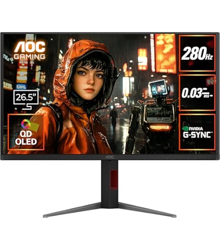 Amazon.co.jp: AOC QDミニLEDゲーミングモニター 27インチ, UHD@160hz
