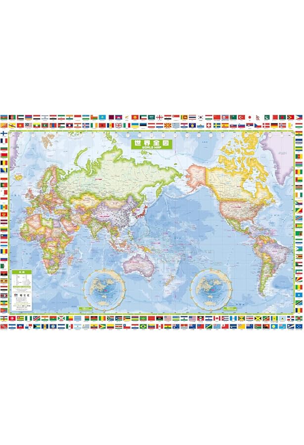 世界地図と名所 楽天市場】A2サイズ 写真付き世界地図！ 観光地写真付き世界地図 A2