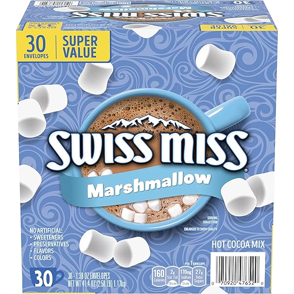 Swiss Miss Hot Cocoa Drink Mix, Milk Chocolate with Marshmallows