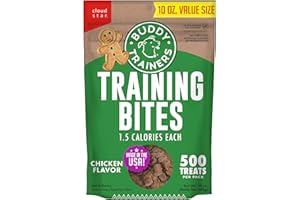 Buddy Biscuits Trainers 10 oz. Bag of Training Bites Soft & Chewy Dog Treats Made with Chicken Flavor