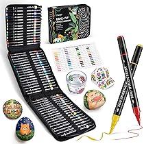Amazon | JusArt アクリルマーカーペン 48色セット ペイントマーカー