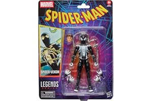 Marvel Legends Series Spider-Venom, Retro Cardback Spider-Man Comics Collectible 6-Inch Scale Action Figure