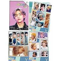 Amazon.co.jp: V テテ グッズ【ステッカーセット 87枚入】 フォト