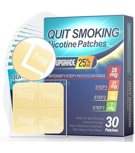 Rugby 21mg Nicotine Transdermal Patches – Step 1, 14 Count, Stop Smoking Aid, Exp 06/2027