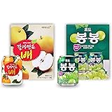 【韓国食品】「ヘテ」2種類アソート すりおろし梨ジュース1箱 + ぶどうジュース 1箱