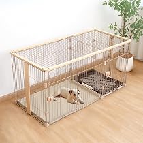 Amazon.co.jp: PETTOM ペットサークル 犬用ケージ 犬ゲージ ペット