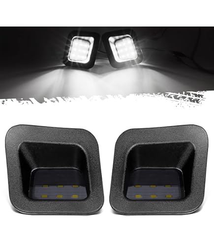 Night Light Plate Covers Bestview LED License Plate Black Housing