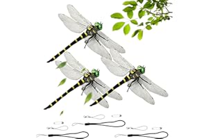 QINGLUANオニヤンマ君 虫除け 正規品 鬼やんま君 虫除け14cm リアル おにやんま昆虫動物模型 安全ピン付き虫よけ 蜂よけ 玄関 バルコニー ハイキング キャンプ 登山 釣り ゴルフ 家のおもちゃ 装飾 ギフト インテリア 2024新型（黄