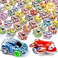 Buauty 50 Pcs Toy Cars Mini Pull Back Cars, Party Favors for Kids, Small Racing Car Carnival Prizes Classroom Rewards, Pinata
