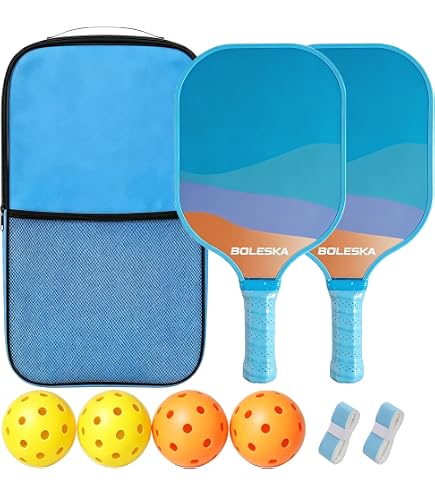 Amazon | PATIKIL ピックルボールボール4個 ピックルボールパドル