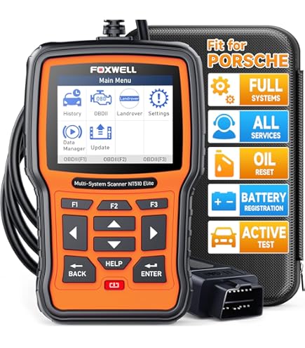 Foxwell NT530 マルチシステムスキャナー　ポルシェ Amazon.co.jp: FOXWELL NT530 ポルシェマルチシステム OBD2 診断