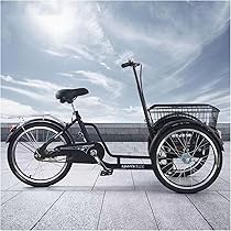 CREAL大人用三輪自転車 20インチ大人三輪車トライククルーザーバイク 7スピード 3輪