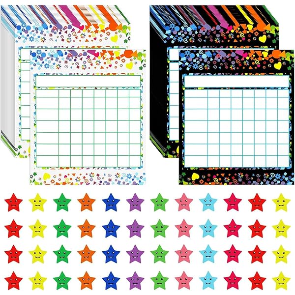 Chore Chart For Kids Kids Behavior Sticker Chart Set - 25 Reward Charts ...