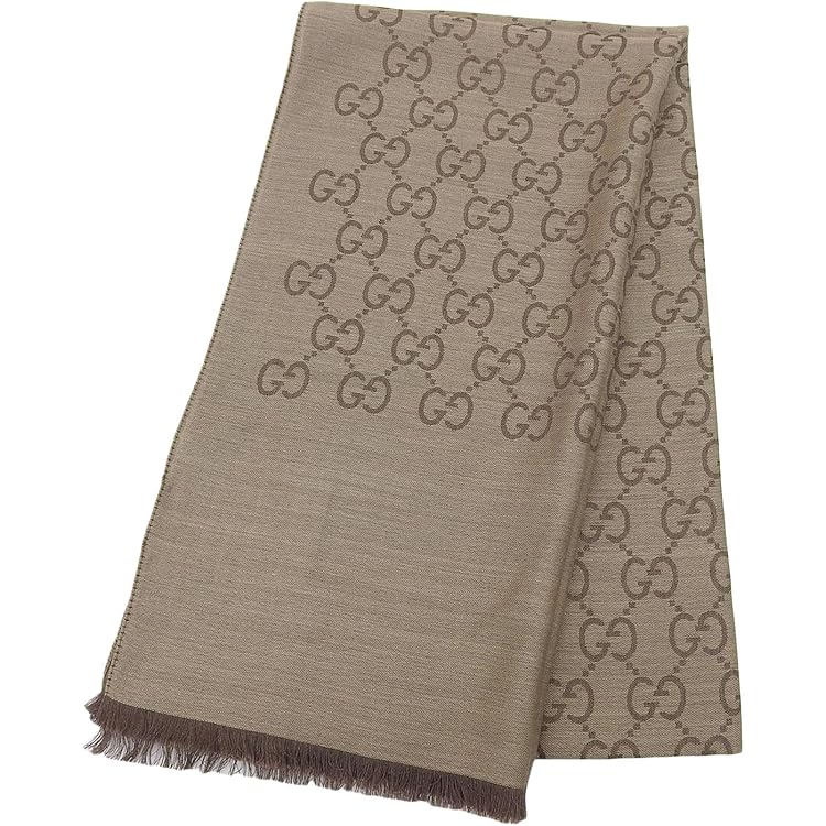 Amazon.co.jp: [グッチ] マフラー ストール レディース ブラウングレー