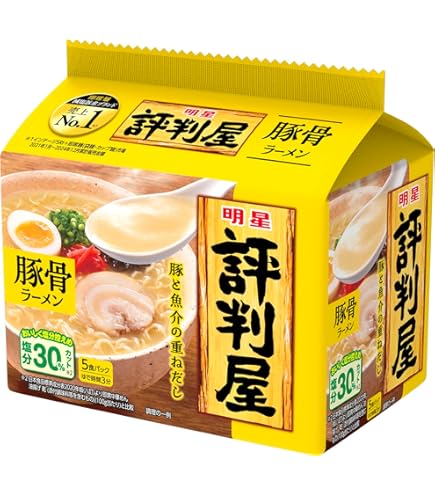 Amazon.co.jp: 明星 評判屋 醤油ラーメン 5食パック[6個入