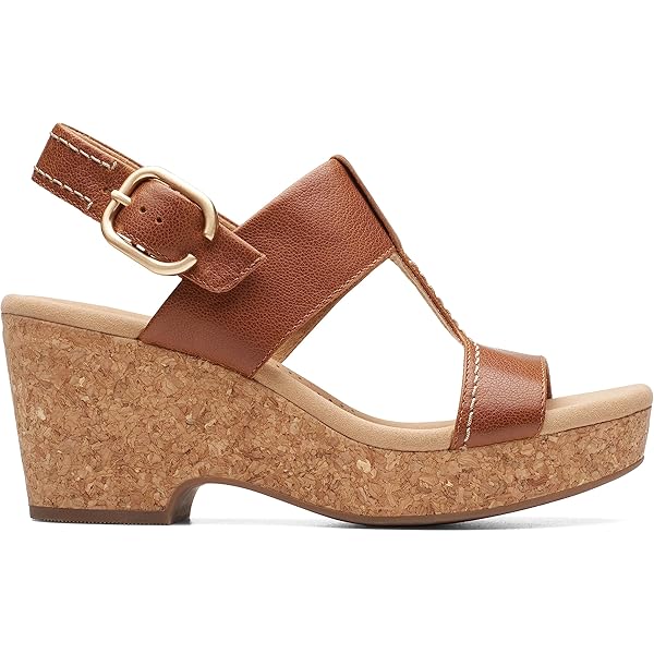 Amazon | Clarks レディース Annadel Eirwyn ウェッジサンダル
