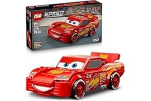 LEGO® Speed Champions | Lightning McQueen 77255 from Disney Pixar Cars - Disney Car Toy Building Set - Room Decor - Cars Merch for Kids Aged 9+ - Toy Idea for Boys, Girls and Car Enthusiasts