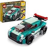 LEGO Creator 3in1 ストリートレーサー 31127 ビルディングキット マッスルカー、ホットロッドカー玩具、レースカーが特徴; 7歳以上の子供向けカーモデル クリエイティブな楽しさと速いペースのアクションが大好き(258ピース)