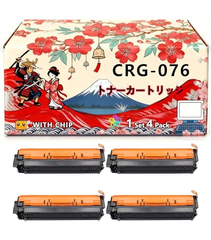 Amazon.co.jp: キヤノン 純正トナーカートリッジ CRG-076 BK/C/M/Y