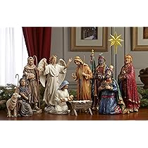 特別出品　フェーヴ　キリスト生誕　匿名配送 Amazon.co.jp: Three Kings 11点 14インチ 降誕 小立像 セット