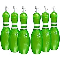 Amazon.co.jp: ボウリングピン 大型ウォーターボトル グリーン 6