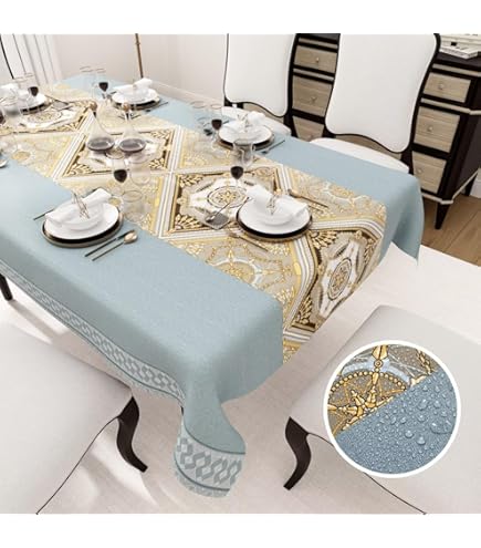 Amazon｜lola ロラ テーブルクロス 高級 ベルギー製 防水 塩ビ