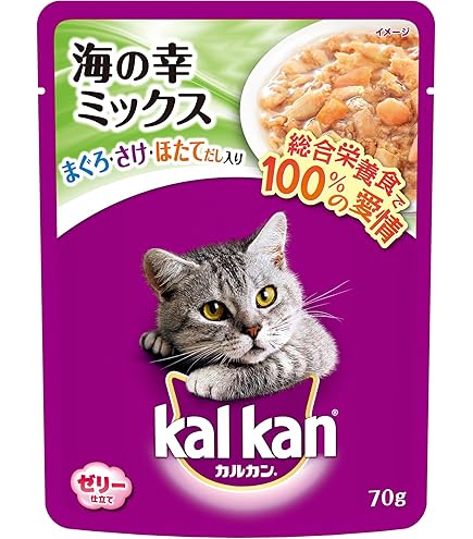 kalkan キャットフード パウチ 色んな味✨️70g×136袋 ゼリー仕立て Amazon.co.jp: カルカン パウチ ゼリー仕立て 1歳から まぐろ