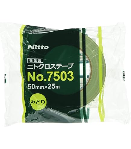 Amazon.co.jp: 日東電工 ニトクロステープ NO.7503 茶 25mm×25m 1箱60