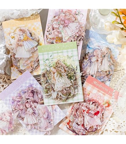 Amazon | 8シート コラージュ 素材 英字シール 8枚 アルファベット