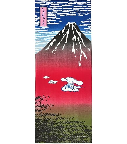 Amazon｜サンリオ 和柄手ぬぐい ハンギョドン 『神奈川沖浪裏