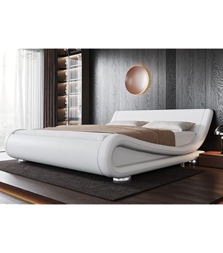 Amazon｜DXラグジュアリーベッド ソフトレザー クイーンサイズ キング