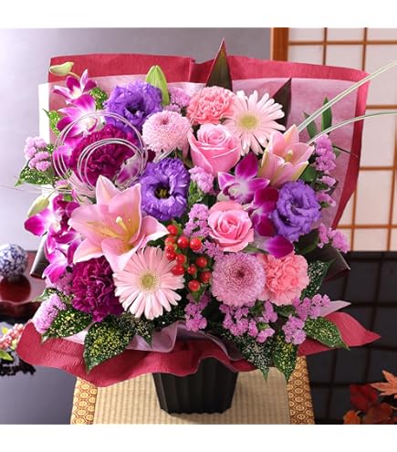 開店祝い・退職祝い・特別な贈り物に ─ 華やかロングスワッグアレンジメント Amazon｜退職祝い 花 開店祝い 開業祝い 新築祝い ギフト 周年祝い