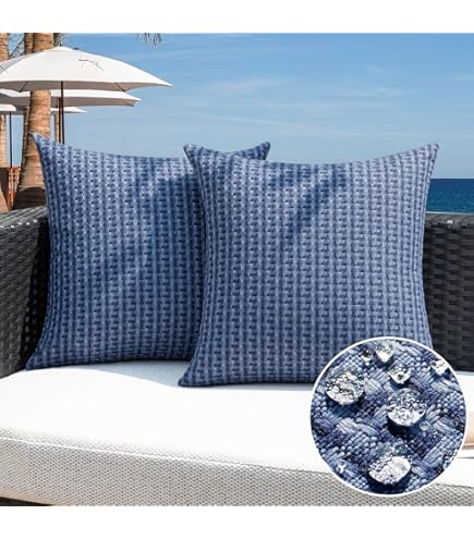 Water-Repellent Outdoor Pillow Covers (Pack Of 2) - Elephant Print