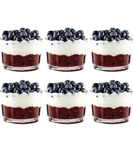Orgingift 6-Piece Mini Glass Sauce Bowls – Crystal Cut Dessert Bowls For Jam, Honey & More - View #5