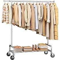 Garvee ハンガーラック 洋服ラック 幅174cm 耐荷重650kg パイプ Amazon｜REIBII ハンガーラック 頑丈 パイプハンガー 大容量 洋服
