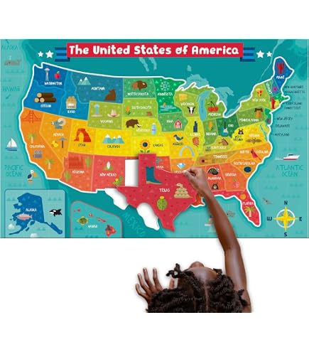 Amazon.co.jp: MasterPieces USA 44 Piece Wood Map Puzzle : おもちゃ