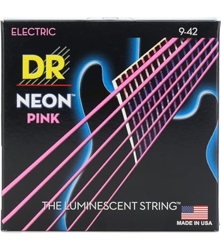 Amazon.co.jp: DR NMCE-9 色のついた エレキギター弦 やわらかい細い