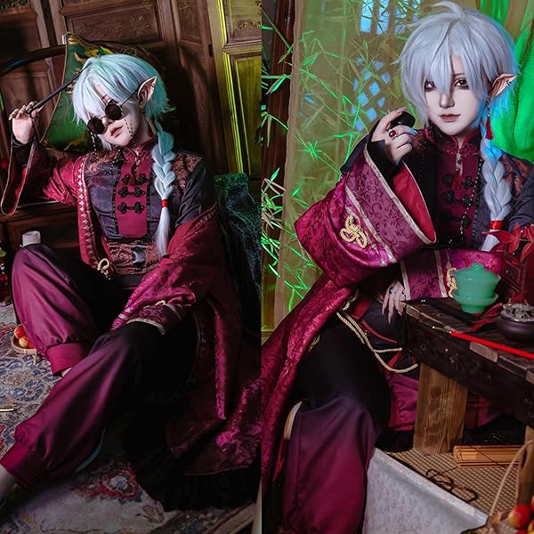 Amazon.co.jp: バーチャル Kuzuha 葛葉 ウイッグ 付き くずは チャイナ