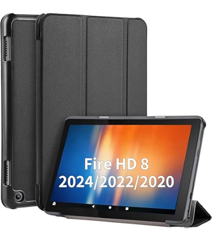 Amazon.co.jp: Hianjoo Fire HD 8 2024/2022/2020年発売 対応 ケース