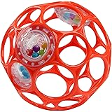 キッズツージャパン(Kids II Japan) ブライトスターツ Bright Starts Oball オーボールラトル【0ヶ月~】ベビーカー用おもちゃ 歯固め ガラガラ ソフトボール 出産祝い レッド 11487