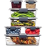 Rubbermaid (ラバーメイド) 2108377 ブリリアンスストレージ 食品保存容器 プラスチック蓋 14個セット ビスフェノールA不使用