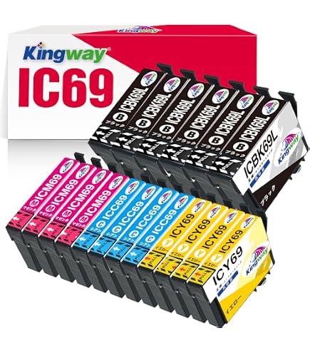 Amazon.co.jp: EPSON エプソン ICBK69L ブラック 単品 5本セット 増量