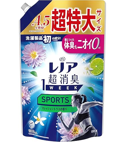 Amazon | レノア 超消臭1WEEK SPORTS フレッシュシトラス 詰め替え