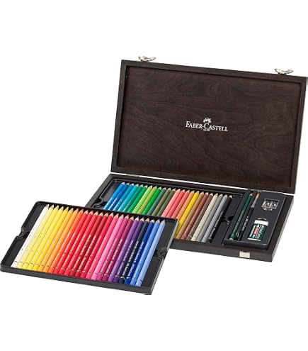 Faber-Castell 110006 Polychromos Colouring Pencils 48 Wooden Case