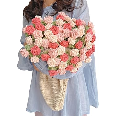 【作成中】フラワーブーケット　編み物 フラワーブーケブランケット編んでみたよ！#編み物 #編み物