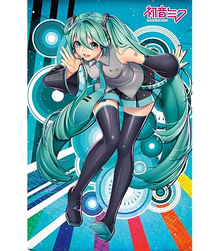 Amazon.co.jp: Trends International 初音ミク - 音符ウォール
