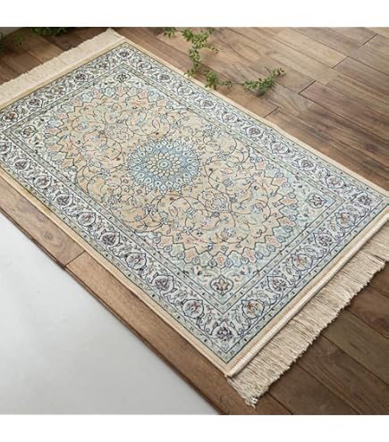 Amazon｜ラグ ラグマット オリエンタル柄 イエロー カーペット トルコ